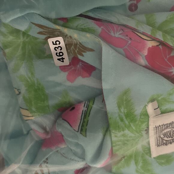 Usindo Y2K Babydoll Dress Womens Large Blue Floral Beaded Sequin Ruffle Fairy - Picture 14 of 15